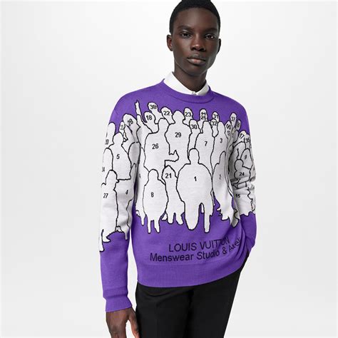 louis vuitton studio jacquard crewneck|Louis Vuitton sweatshirts for men.